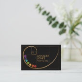 Sacred Geometry Golden Spiral - Chakras Visitekaartje (Staand voorkant)