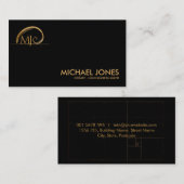 Sacred Geometry Golden Spiral Ink Pen Visitekaartje (Voorkant / Achterkant)