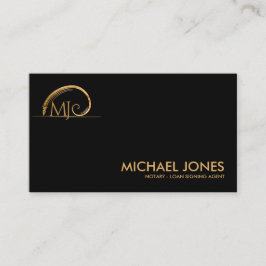 Sacred Geometry Golden Spiral Ink Pen Visitekaartje