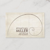 Sacred Geometry Golden Spiral Visitekaartje (Voorkant)