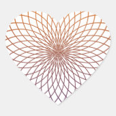 Sacred Geometry Hart Sticker (Voorkant)