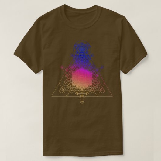 Sacred Geometry Higher Dimension T-shirt (Design voorkant)