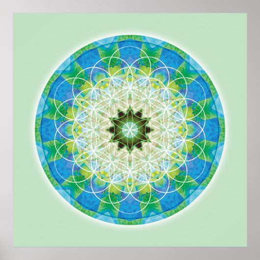 Sacred Geometry Mandala 12 Poster (Voorkant)