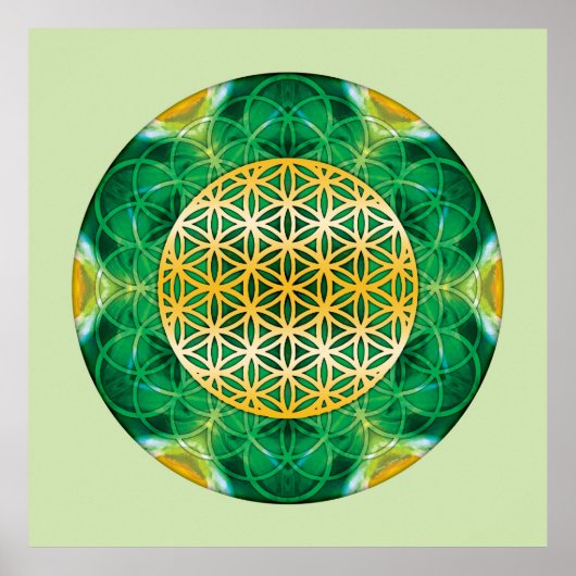 Sacred Geometry Mandala 1 Poster (Voorkant)