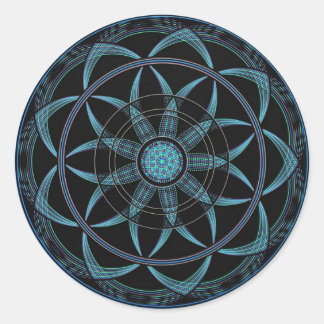 Sacred Geometry Mandala - Bliss Ronde Sticker