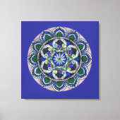 Sacred Geometry Mandala Canvas Afdruk (Voorkant)