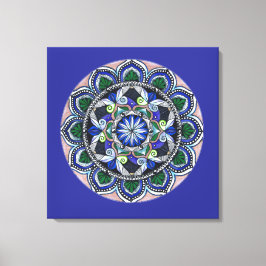 Sacred Geometry Mandala Canvas Afdruk