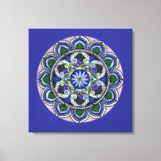Sacred Geometry Mandala Canvas Afdruk