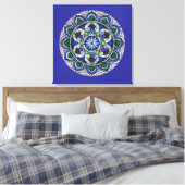 Sacred Geometry Mandala Canvas Afdruk (Insitu (Slaapkamer))