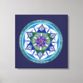 Sacred Geometry Mandala Canvas Afdruk (Voorkant)