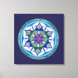 Sacred Geometry Mandala Canvas Afdruk