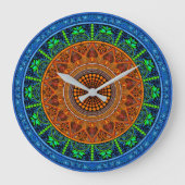 Sacred Geometry Mandala Clock Grote Klok (Voorkant)