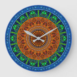 Sacred Geometry Mandala Clock Grote Klok