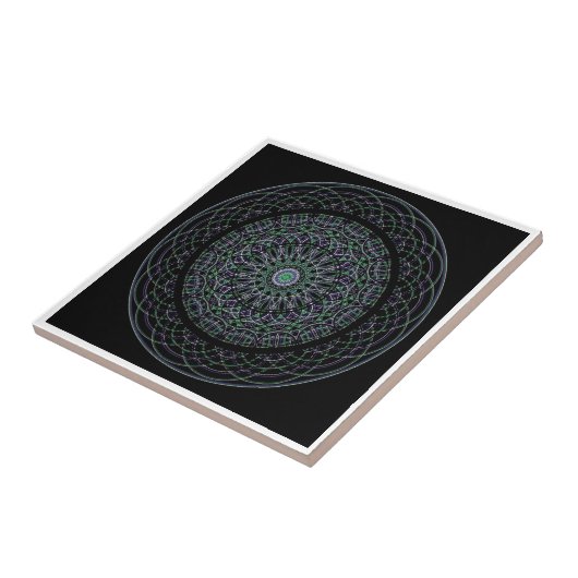 Sacred Geometry Mandala Tegeltje (Zijkant)