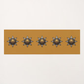 🌟Sacred Geometry Mandala – Timeless Golden Star Yogamat (Achterkant (horizontaal))
