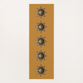 🌟Sacred Geometry Mandala – Timeless Golden Star Yogamat (Achterkant)