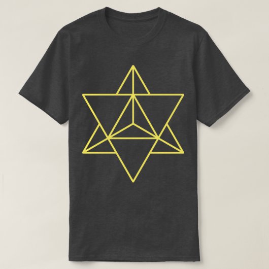 Sacred Geometry Merkaba Zen Yoga 1 T-shirt (Design voorkant)