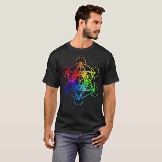 Sacred Geometry Metatron Cube T-Shirt (Voorkant volledig)