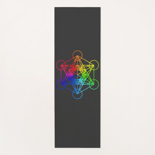 Sacred Geometry Metatron Cube Yogamat (Voorkant)