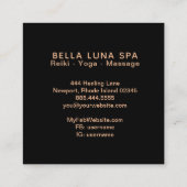 *~* Sacred Geometry Moon Phases Universe Shaman Vierkante Visitekaartje (Achterkant)