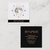 *~* Sacred Geometry Moon Phases Universe Shaman Vierkante Visitekaartje (Voorkant / Achterkant)