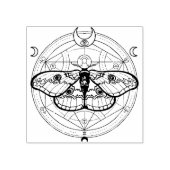 Sacred Geometry Moth Rubberstempel (Afrduk)