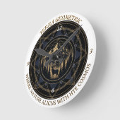 Sacred Geometry Nature Fusion - Mountains & Forest Ronde Klok (Hoek)