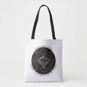 Sacred Geometry Nature Fusion • Mountains & Forest Tote Bag (Voorkant)