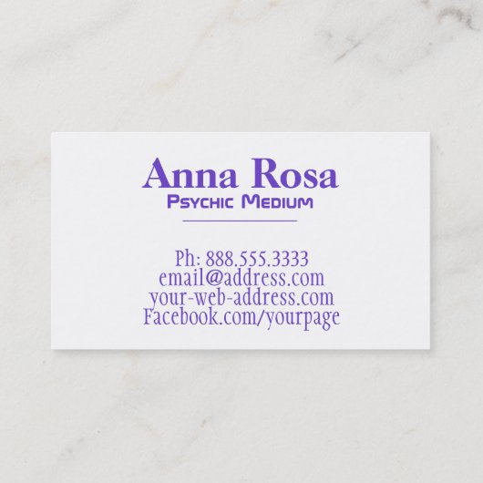 *~* Sacred Geometry Nebula Galaxy Cosmic Visitekaartje (Achterkant)