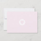 *~* Sacred Geometry Pastel Weddenschap Details RSVP Kaartje (Achterkant)