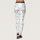 Sacred geometry patroon leggings (Achterkant)