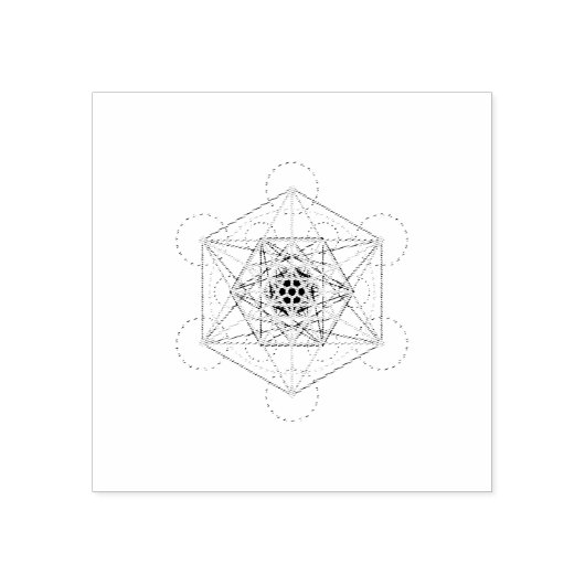 Sacred Geometry Pattern Rubberstempel (Afrduk)
