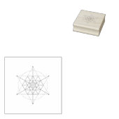 Sacred Geometry Pattern Rubberstempel (Gestempeld)