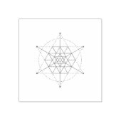 Sacred Geometry Pattern Rubberstempel (Afrduk)