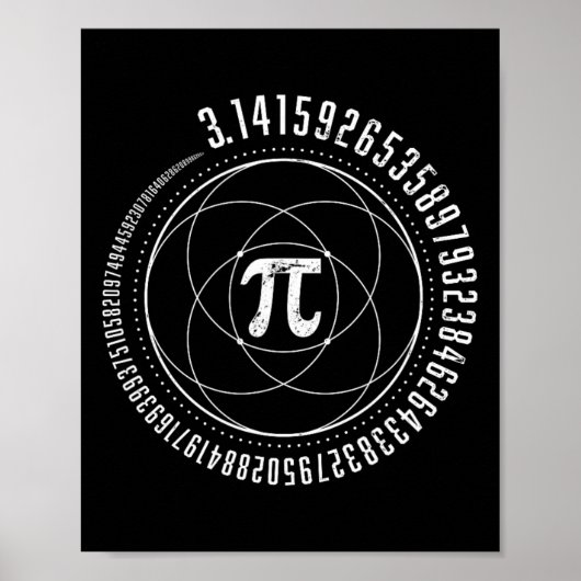 Sacred Geometry PI Wiskunde Science STEM 3.14 PI D Poster (Voorkant)