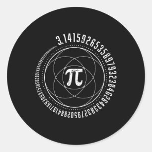 Sacred Geometry PI Wiskunde Science STEM 3.14 PI D Ronde Sticker