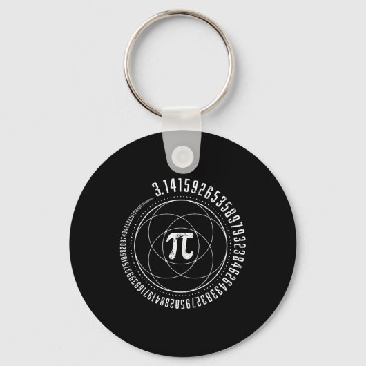 Sacred Geometry PI Wiskunde Science STEM 3.14 PI D Sleutelhanger (Voorkant)