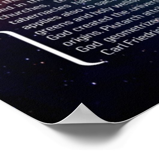 Sacred Geometry Poster (Hoek)