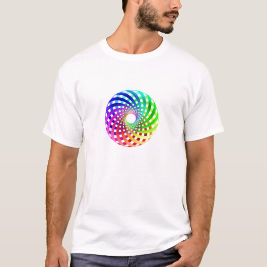 Sacred Geometry - Rainbow Toroid T-shirt (Voorkant)