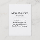 *~* Sacred Geometry Reiki Master Practitioner Visitekaartje (Achterkant)