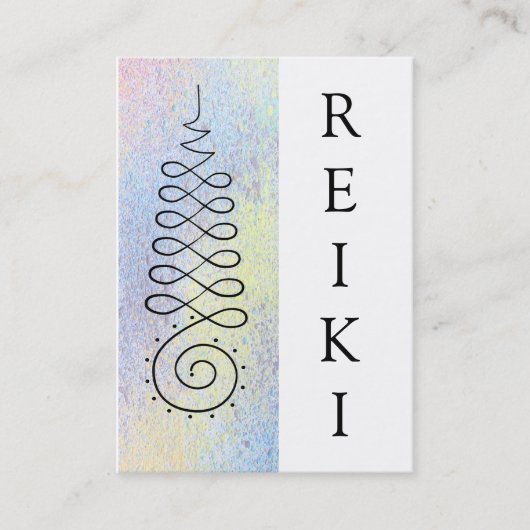 *~* Sacred Geometry Reiki Master Practitioner Visitekaartje (Voorkant)