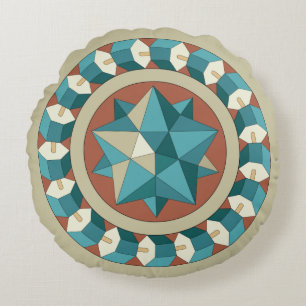 Sacred Geometry Rond Kussen