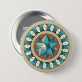 Sacred Geometry Ronde Button 7,6 Cm (Voorkant /achterkant)
