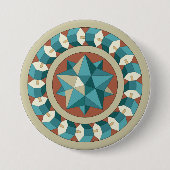 Sacred Geometry Ronde Button 7,6 Cm (Voorkant)