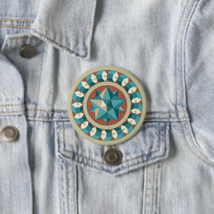 Sacred Geometry Ronde Button 7,6 Cm