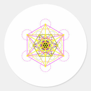 Sacred Geometry Ronde Sticker