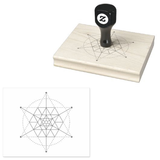 Sacred Geometry Rubberstempel (Gestempeld)
