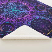 Sacred Geometry seamless pattern. Hindu symbols of Sherpa Deken (3/4)