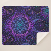 Sacred Geometry seamless pattern. Hindu symbols of Sherpa Deken (Voorkant (horizontaal))