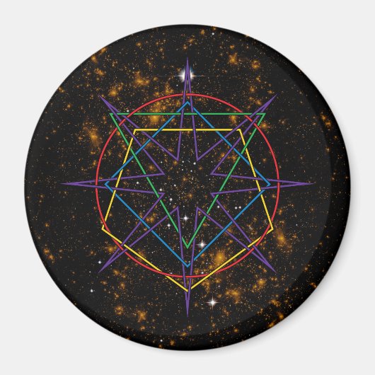 Sacred Geometry Sigil Magneet (Voorkant)